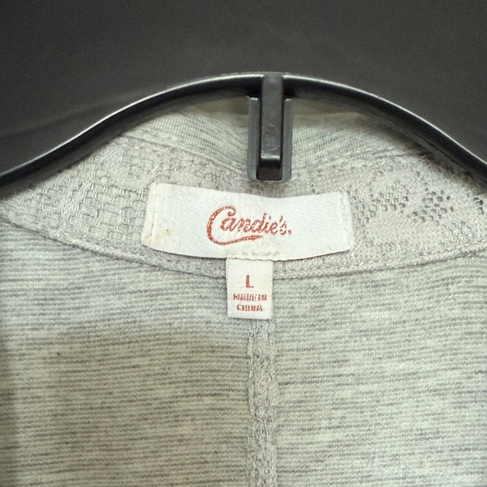 Candie's Light Gray Women's Blazer - Picture 2 of 4